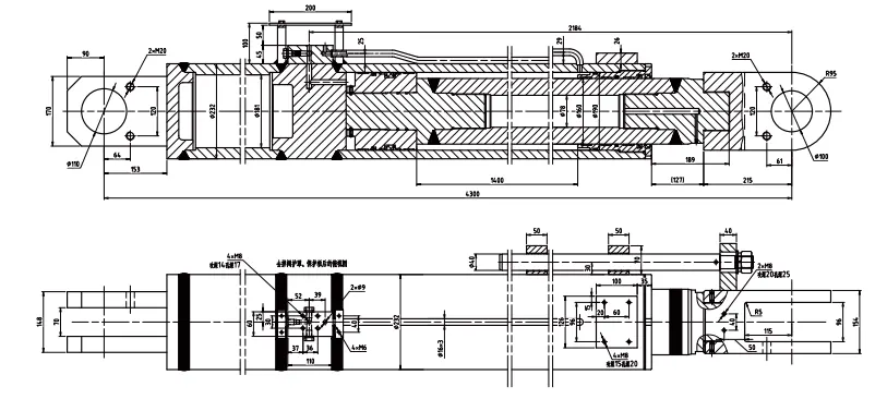 Crane Boom Cylinder