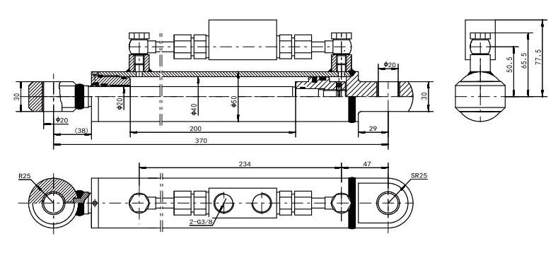 Locking Cylinder for Truck-Mounted Dump Truck