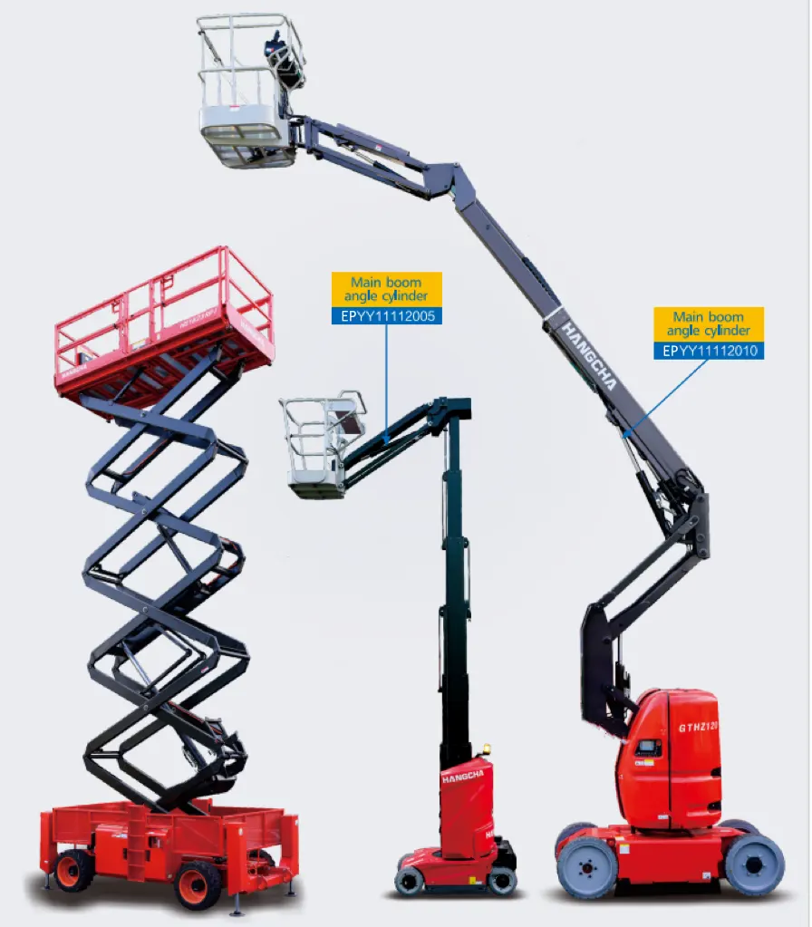 Main Boom Angle Cylinder for Aerial Work Vehicles