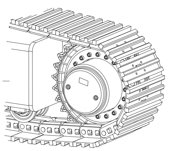 Track Drive Planetary Gearbox for Crawler Harvesters