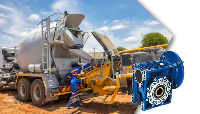 Worm Drive Gearbox for Concrete Mixers