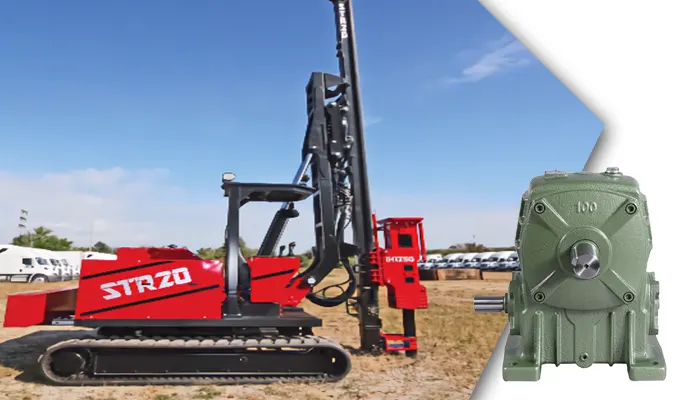 Worm Drive Gearbox for Pile Drivers