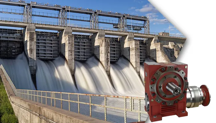 Worm Drive Reduction Gearbox for Hydroelectric Gate Controls
