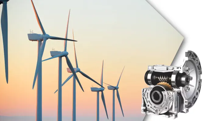Worm Drive Reduction Gearbox for Wind Turbines
