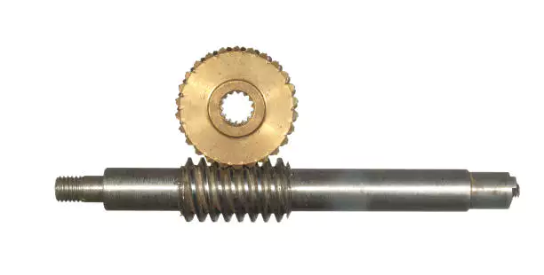 Brass Worm Gear and Shaft