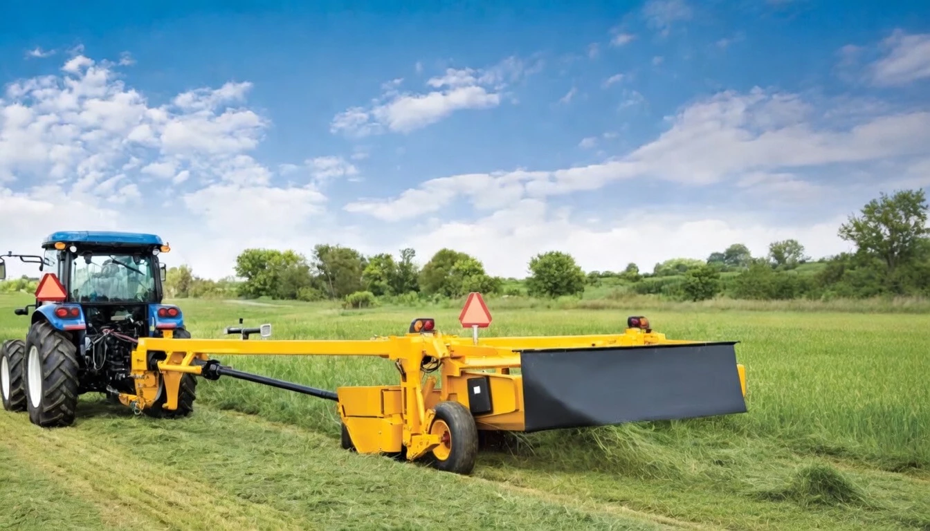 Disc Mower application scene — PTO shaft in action