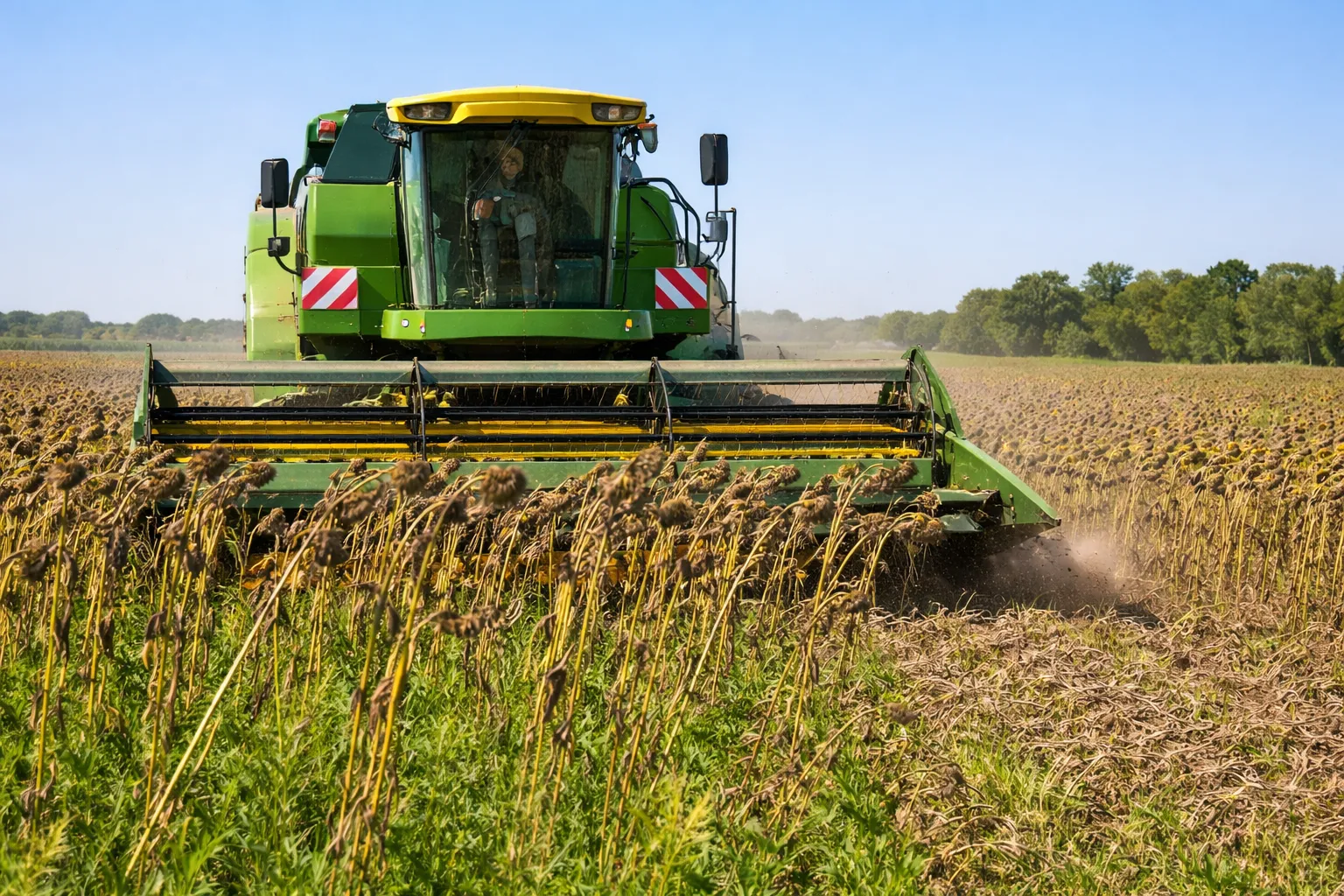 Grain and Sunflower Header Gearbox in Field Application