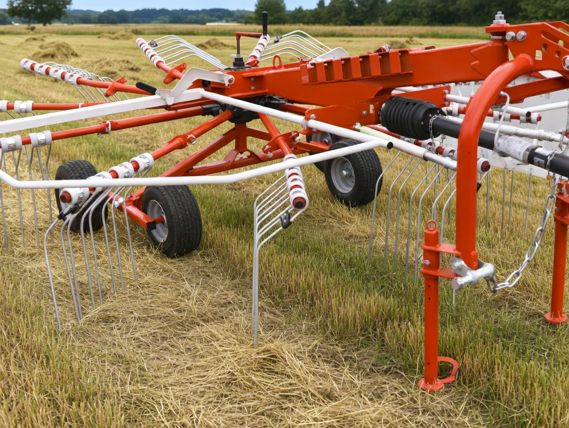 Hay Rake application in the field