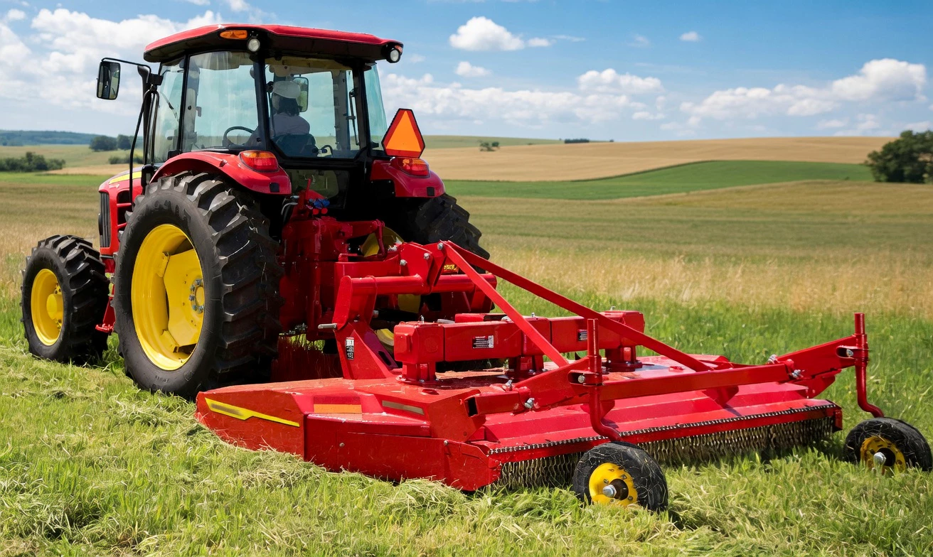 Mower application in the field