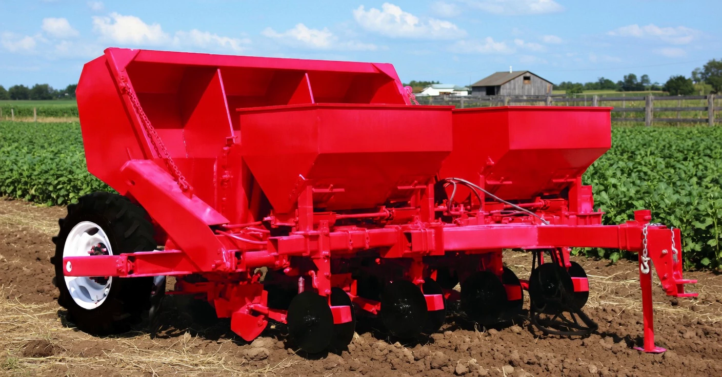 Potato Planter application — PTO shaft in action