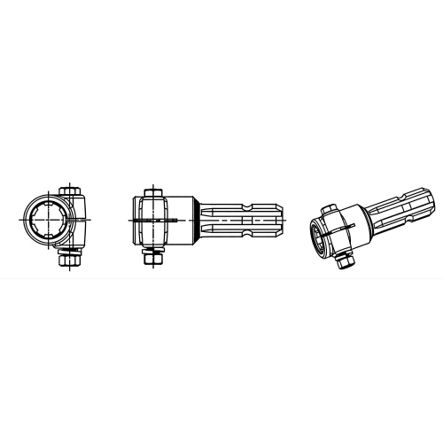 PTO adaptor 00.18.02 series engineering drawing