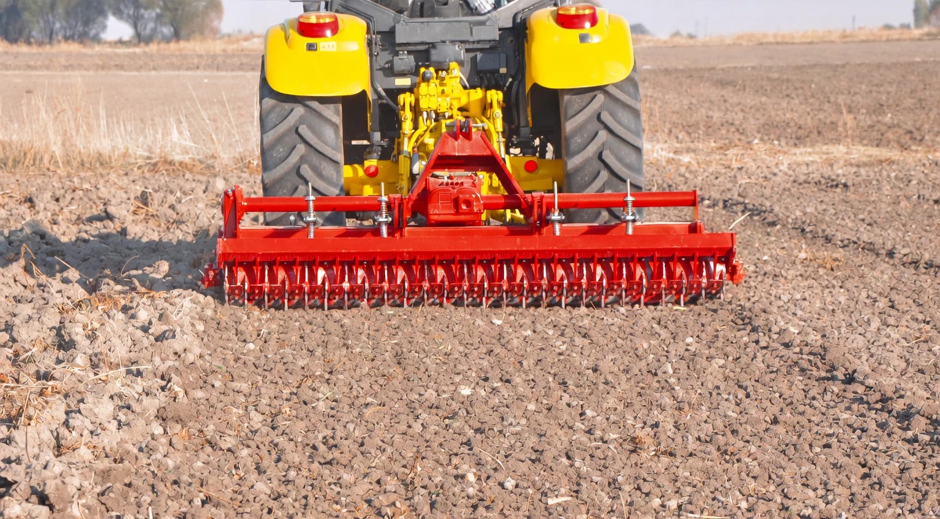 Rotary Harrow application scene — PTO shaft in action