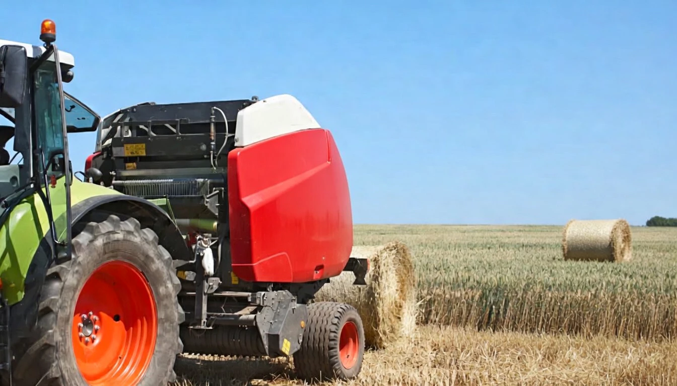 Round Baler application scene — PTO shaft in action