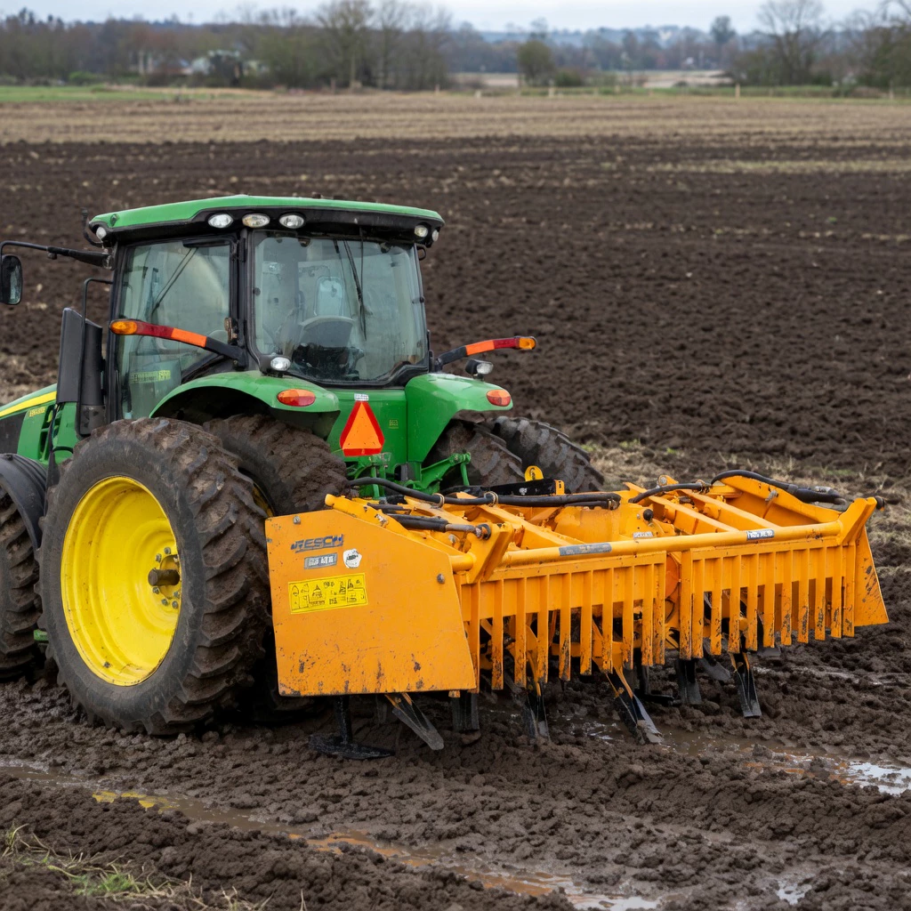 Spading Machine application scene — PTO shaft in action