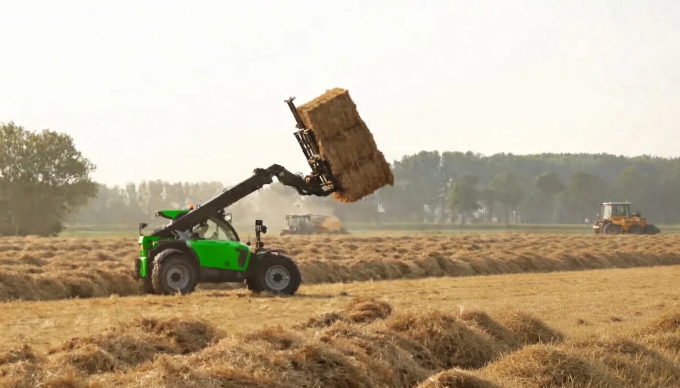 Square Baler application scene — PTO shaft in action