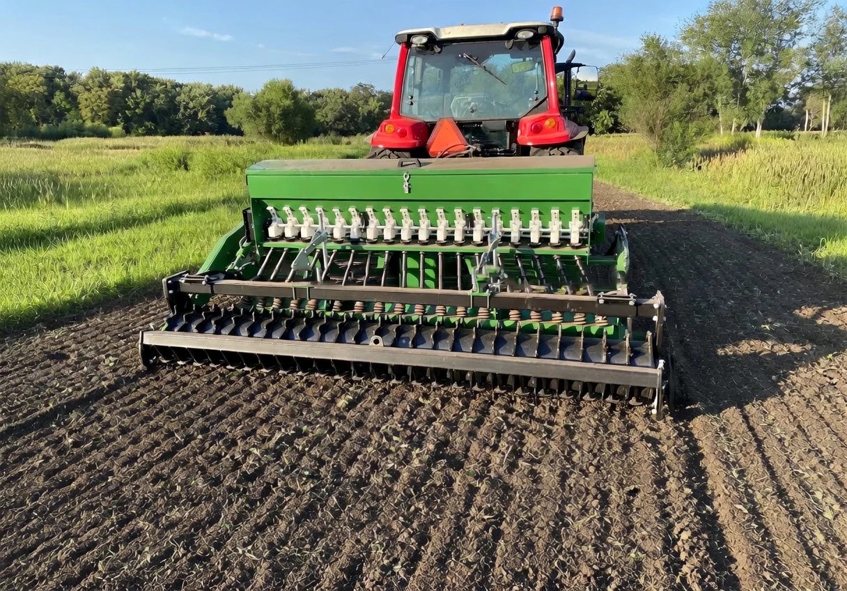 Vegetable Seeder application — PTO shaft in action