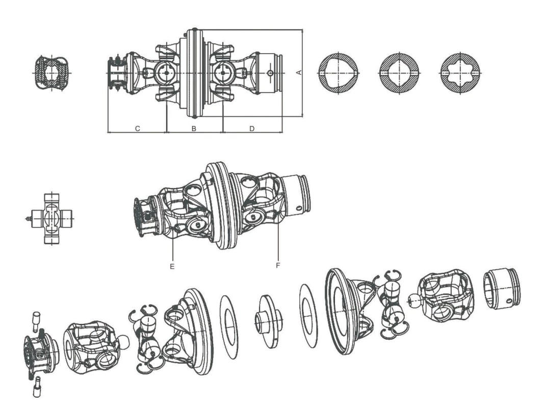 Wide Angle Joint Drawing