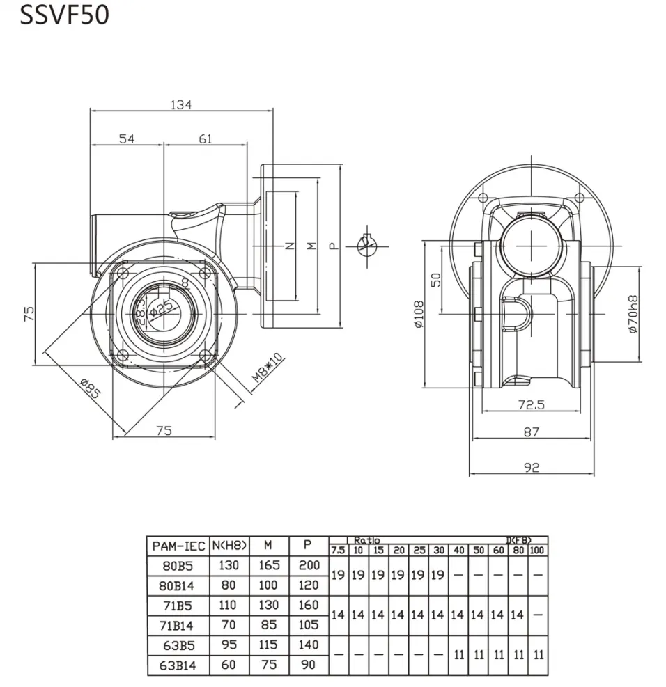 SSVF-050 dimensional specs and mounting