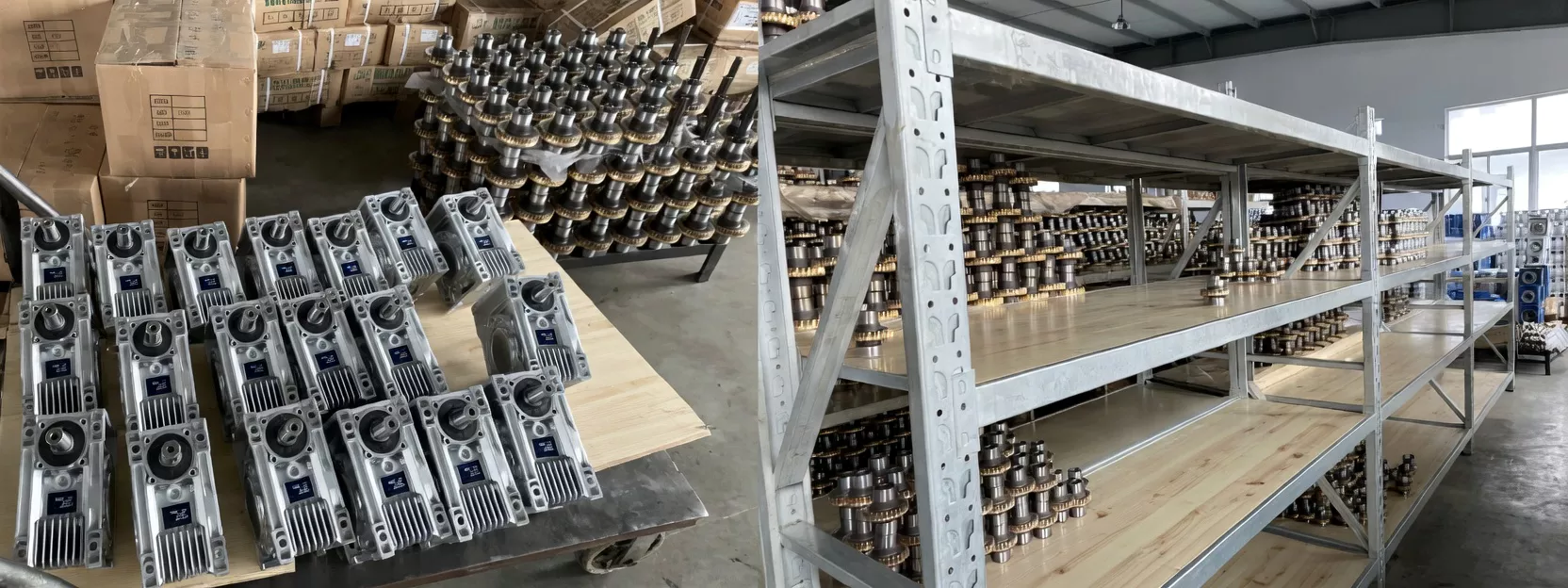 RV worm reducer factory assembly workshop