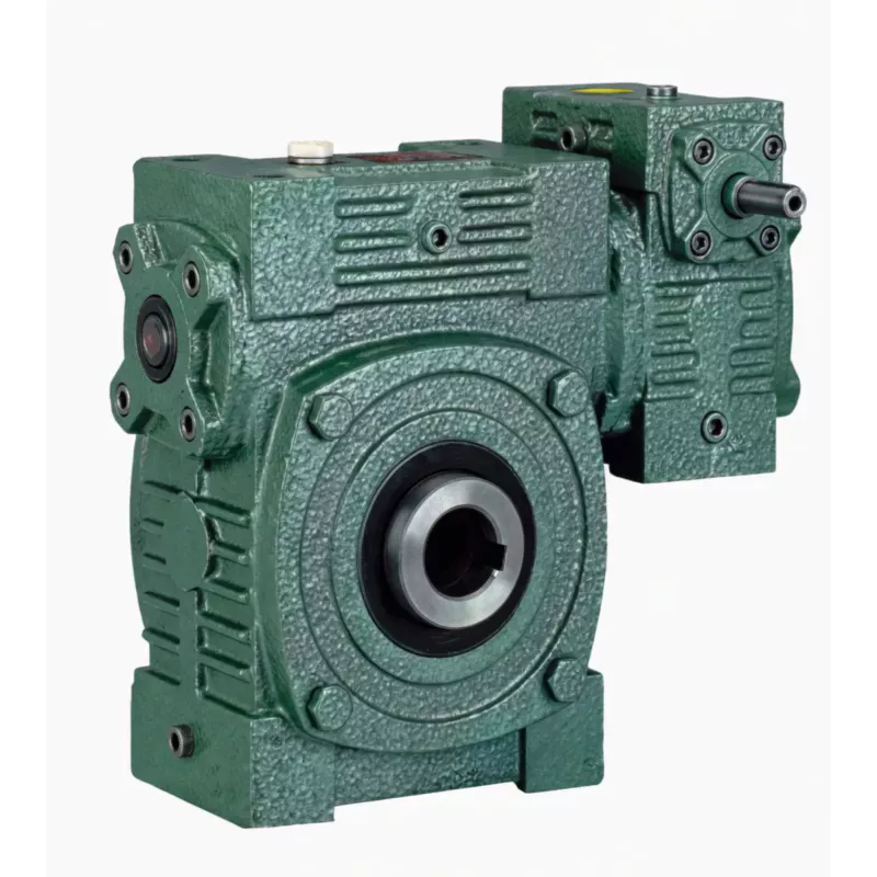 WPWEK Hollow Shaft Flange-Base Double Speed Worm Gear Reducer