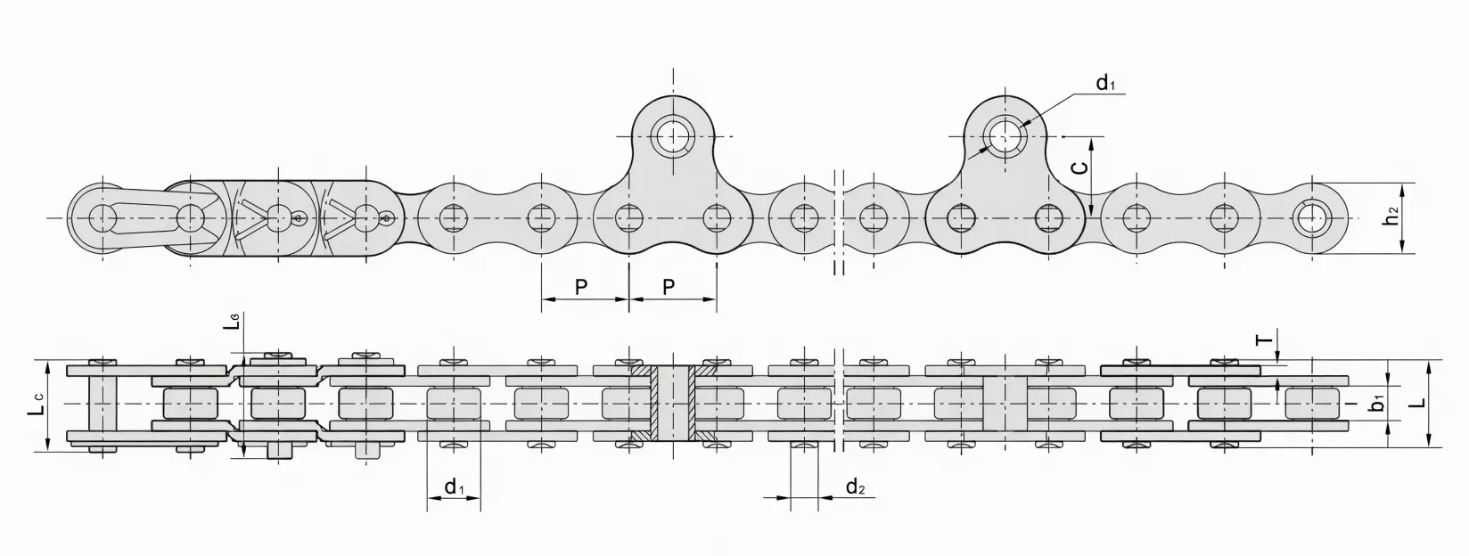 Agricultural Hoist Chain Specification Chart - 415 420 Series Technical Data