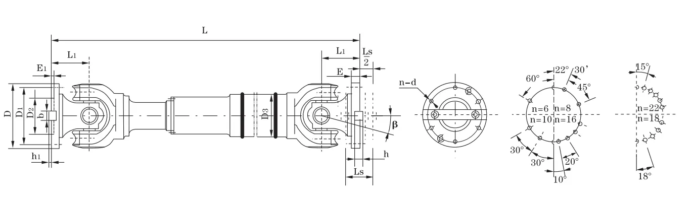 SWP-F Long Big Flex Type Specification Drawing