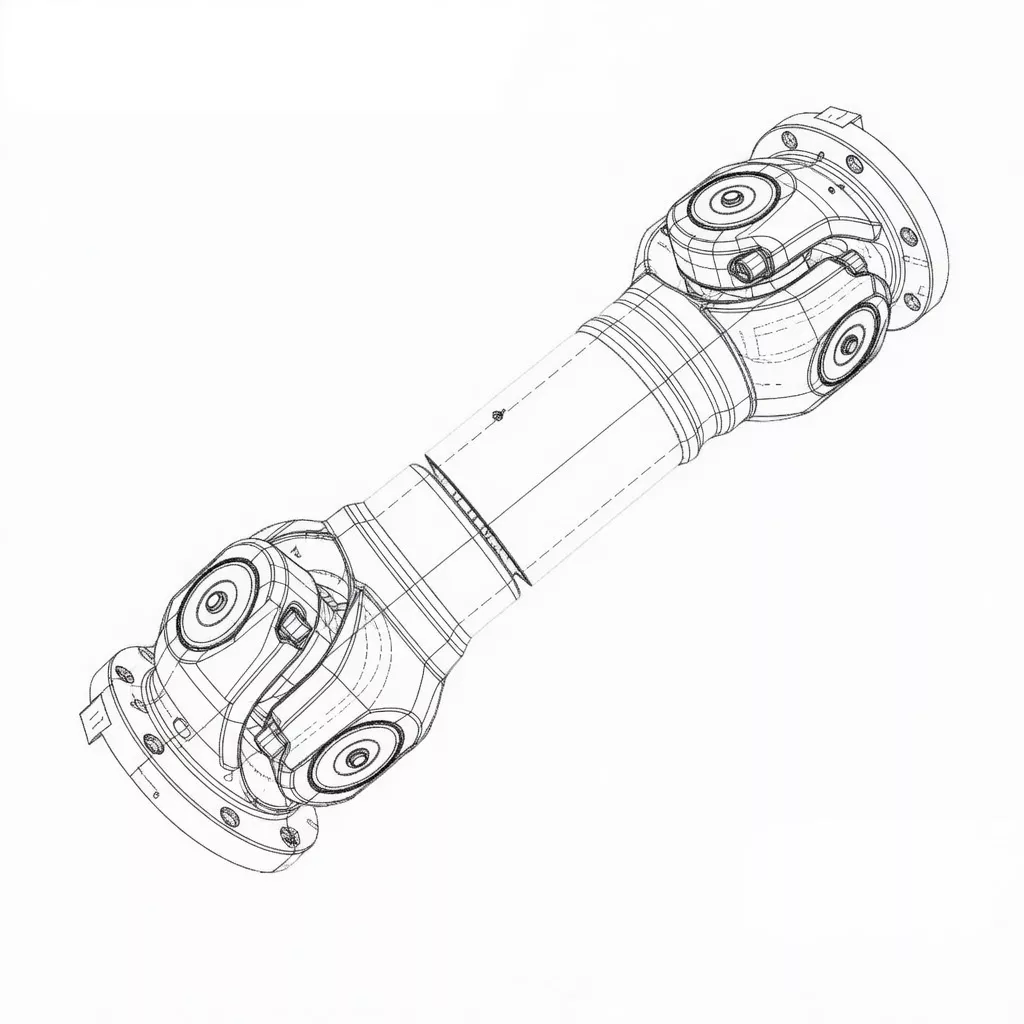 SWP-G super short coupling installed in compact industrial drivetrain