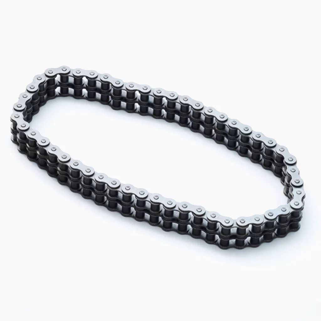Double Strand Agricultural Roller Chain Close-Up View