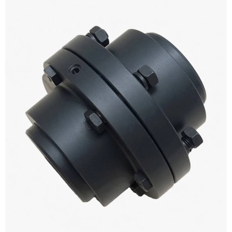 CL type gear coupling inner hub showing external crowned gear teeth profile, keyway bore, and sleeve engagement surface