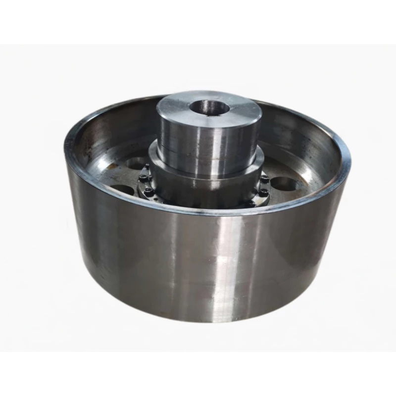 NGCL drum shape gear coupling side profile showing brake drum D0 surface and crowned tooth hub