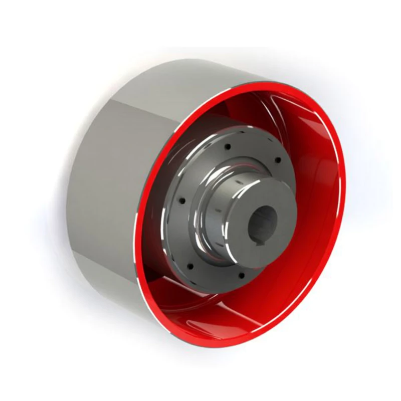 NGCLZ drum shape gear coupling with brake drum side view showing intermediate shaft and D0 brake drum surface