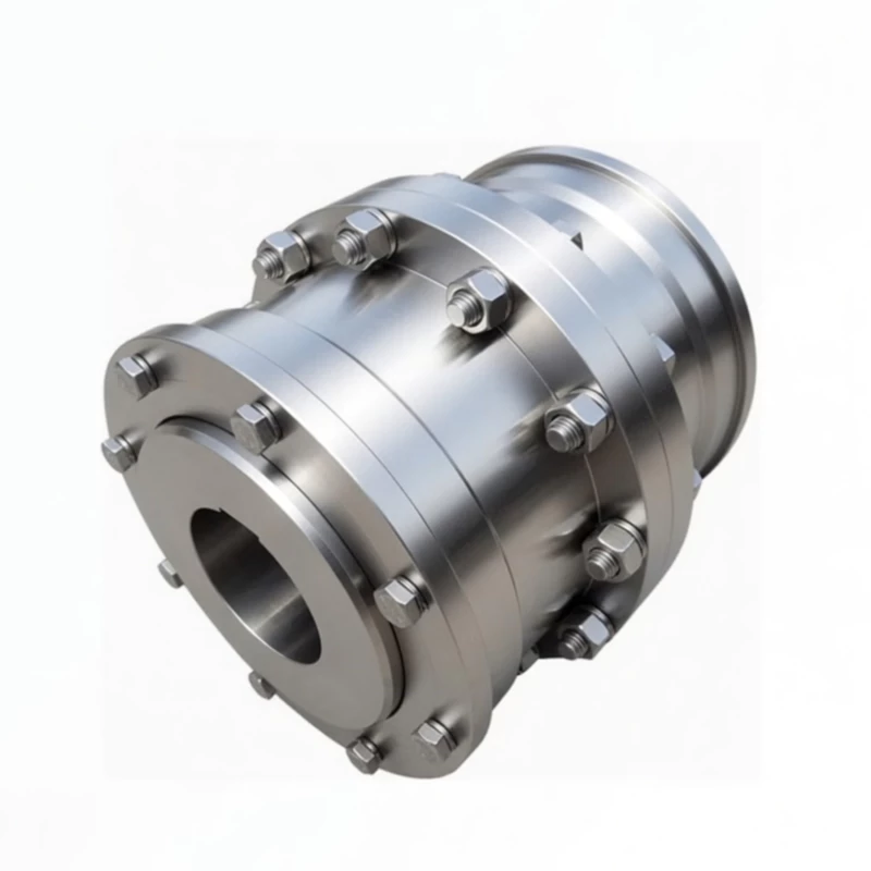 WGC vertical installation drum shape gear coupling Type I and Type II assembled view for vertical shaft drives