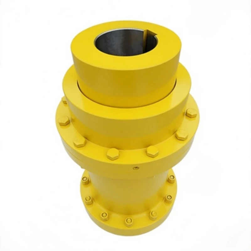 WGT gear coupling with intermediate sleeve showing axle withdrawal procedure — sleeve removed from between two stationary coupling halves
