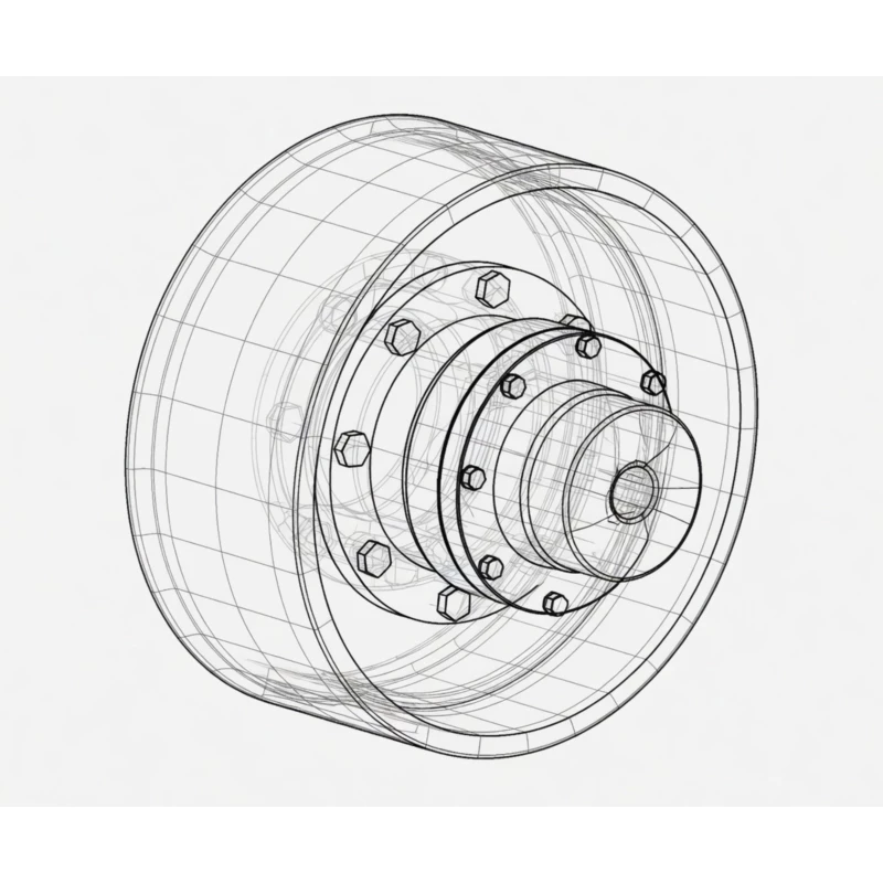 WGZ drum shape gear coupling dimensional drawing showing cylindrical brake drum D0, D, D2, D4, B, F, B0, C, C1, C2 dimensions