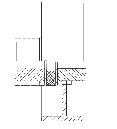 Z Type drum brake jaw coupling installed on crane hoist drive showing brake drum hub and shoe brake actuator