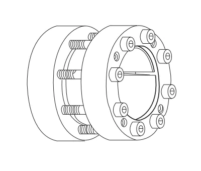 GBC7Z Locking Assembly engineering drawing cross-section view
