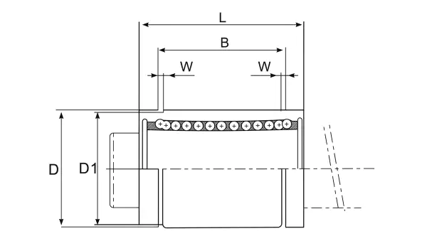 LME...UU dimensional specification drawing
