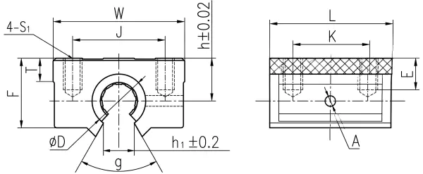 LIN-11GK dimensional specification drawing