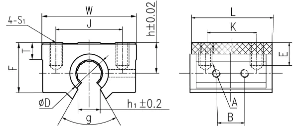 LIN-11GKL dimensional specification drawing
