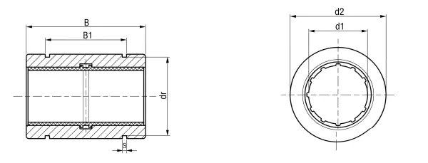 LIN-01R dimensional specification drawing