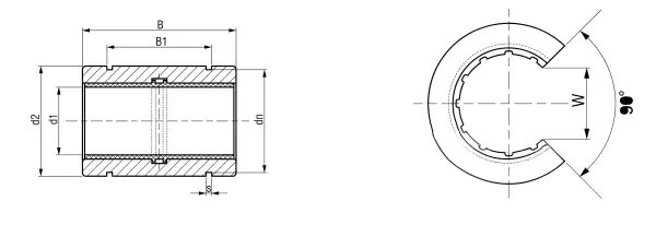 LIN-01RSK dimensional specification drawing