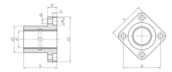 LIN-01RT dimensional specification drawing