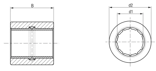 LIN-02R dimensional specification drawing