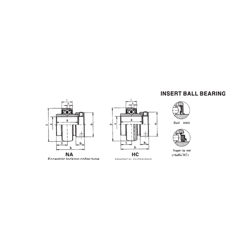 HC Spherical Outer Ring Insert Bearing - Spherical Outer Ring Series - Image 2