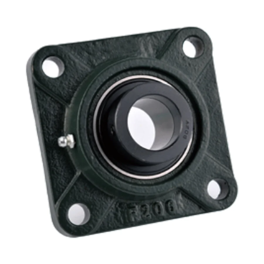 NAF200 series 4-bolt square flange bearing unit eccentric locking collar