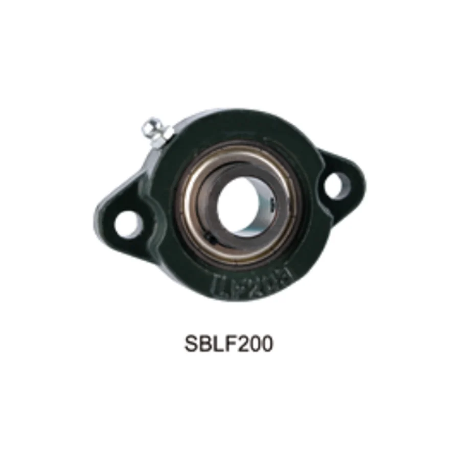 SBLF200 SALF200 series light duty 2-bolt oval flange bearing unit compact setscrew eccentric