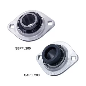 SBPFL200 & SAPFL200 Stamped Steel 2-Bolt Flange Bearing Units