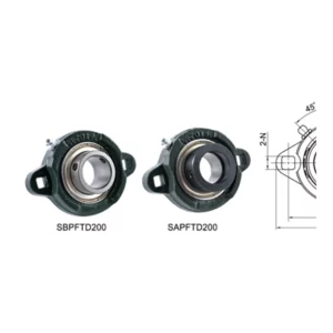 SBPFTD200 & SAPFTD200 Series 2-Bolt Flange Bearing Units