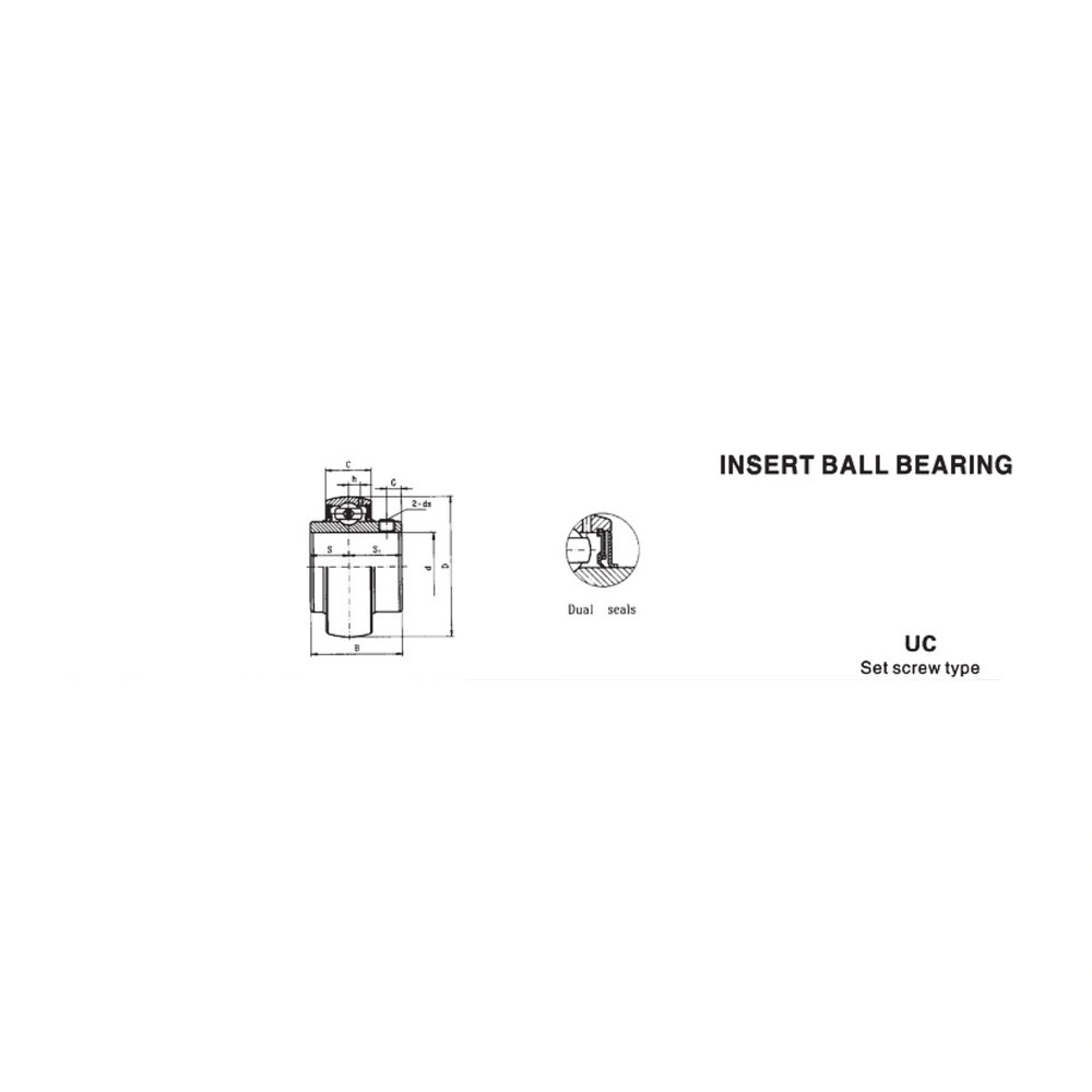 UC Insert Ball Bearing - Set Screw Type - Image 2