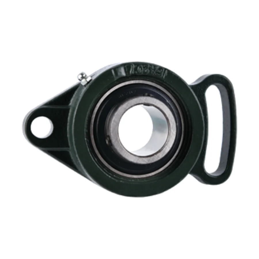 UCFA200 series adjustable flange bearing unit slotted bolt holes angular adjustment cast iron setscrew